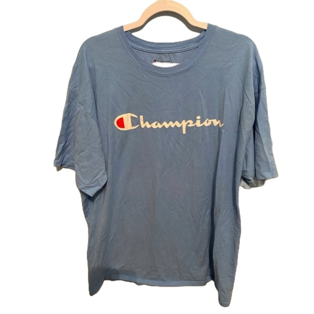 NWOT CHAMPION light blue men’s short sleeve 2XL